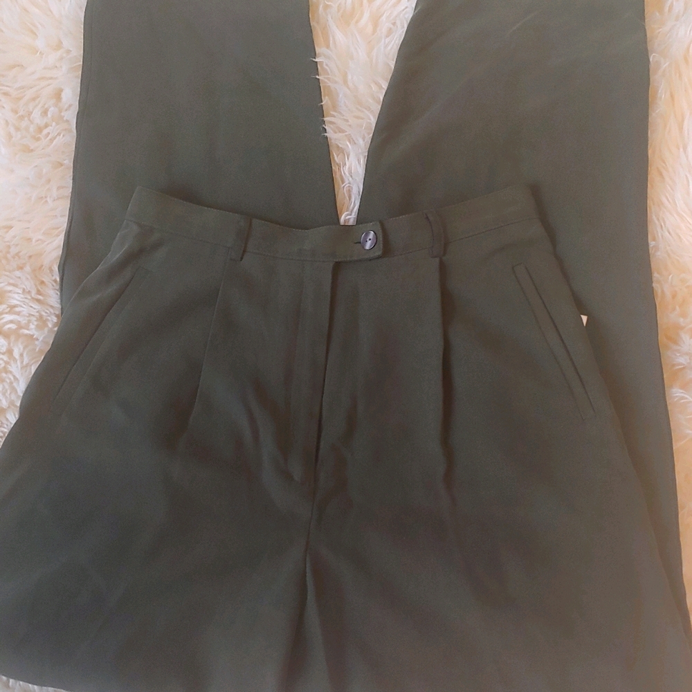 100% Silk Coldwater Creek Highwaisted Pants
